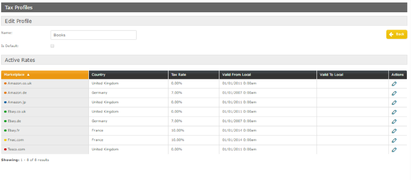 VAT management for marketplace sellers